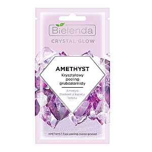 BIELENDA Crystal Glow Amethyst крупнозернистый кристаллический пилинг Цветок Лотоса 8г