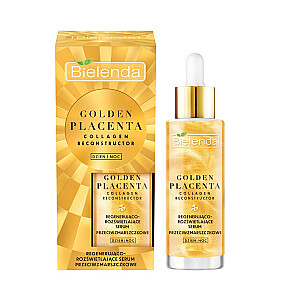 BIELENDA Golden Placenta Collagen Reconstructor регенерирующая и осветляющая сыворотка против морщин 30г