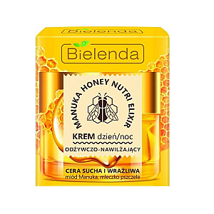 BIELENDA Manuka Honey Nutri Elixir maitinamasis ir drėkinamasis dieninis ir naktinis kremas sausai ir jautriai odai 50ml