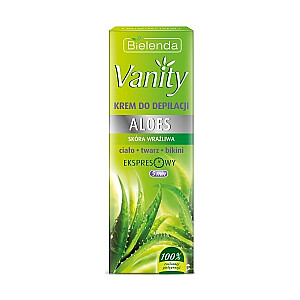 BIELENDA Vanity Aloes Depiliacinis kremas jautriai odai 100ml