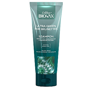 Plaukų šampūnas BIOVAX Glamour Ultra Green brunetėms 200ml