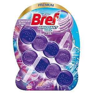 BREF Brilliant Gel All in 1 valymo ir kvapinimo pakabukas Magic Bryza tualetams 2 vnt.