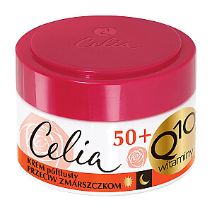 CELIA Q10 Vitamins 50+ drąsus kremas nuo raukšlių dienai ir nakčiai 50 ml