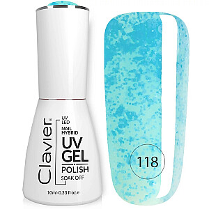 CLAVIER Luxury Nail Hybrid UV Gel hibridinis nagų lakas 118 10 ml