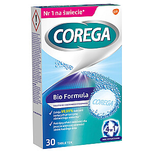 COREGA Bio Formula tabletės protezams 30 vnt.