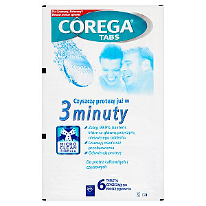 COREGA Corega Tabs protezų valymo tabletės 6 tabletės