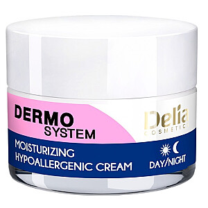 DELIA Dermo System гипоаллергенный увлажняющий крем для дня и ночи 50мл