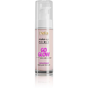 DELIA Make-Up Primer Go Glow Skin Care Defined šviesinantis makiažo pagrindas 30 ml