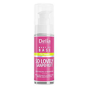 DELIA So Lovely maitinamasis makiažo pagrindas su greipfrutais 30ml