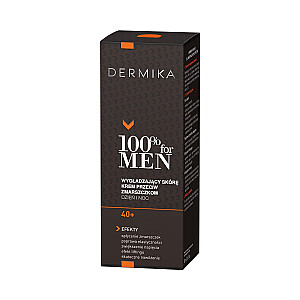 DERMIKA 100% for Men Cream 40+ разглаживающий кожу дневной/ночной крем против морщин 50мл