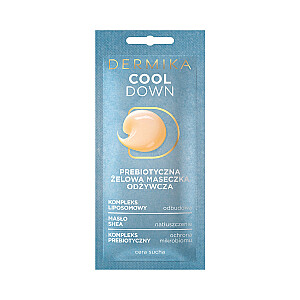 DERMIKA Beauty Masks Cool Down питательная гелевая маска с пробиотиками для сухой кожи 10мл 