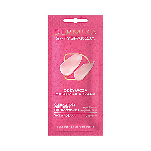 DERMIKA Beauty Masks Satisfaction maitinanti rožinė kaukė sausai ir labai sausai odai 10ml