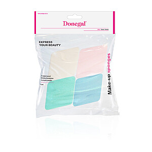 DONEGAL Спонжи для макияжа, разноцветные, ромб, 4 шт. 4306