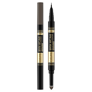EVELINE Brow Art Duo Pen & Filing Pudra precizinis rašiklis ir antakių šešėliai 2in1 Light