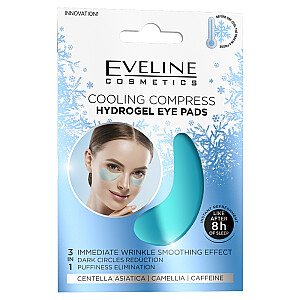 EVELINE Cooling Compress Hydrogel Eye Pads hidrogeliniai akių pleistrai Cooling Compress 2 vnt.