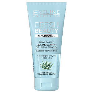 EVELINE Fresh Beauty увлажняющий мицеллярный гель для умывания с ниацинамидом 150мл