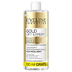 EVELINE Gold Lift Expert prabangus micelinis skystis nuo raukšlių 500ml