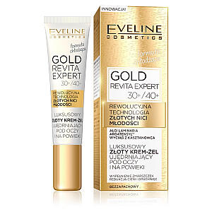 EVELINE Gold Revita Expert 30+/40+ роскошный укрепляющий крем-гель для глаз и век 15мл 