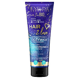 EVELINE Hair 2 Love proteininis kondicionierius atkuriantis plonus ir apimties plaukus 250ml