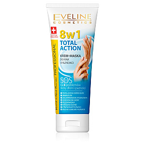 EVELINE Hand&Nail Therapy Total Action 8in1 kreminė-kaukė rankoms ir nagams 75ml