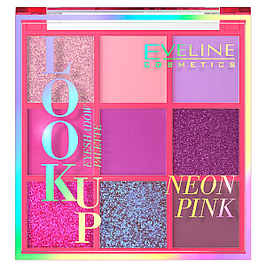 EVELINE Look Up Neon Pink 9 šešėlių paletė 10,8 g