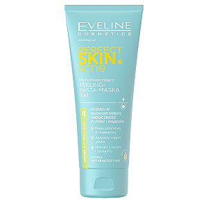 EVELINE Perfect Skin.acne mikro šveičiamoji kaukė-lupamoji pasta 3in1 75ml