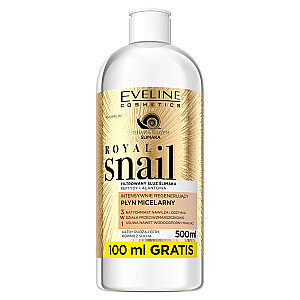 EVELINE Royal Snail koncentruotas regeneruojantis micelinis skystis 500ml