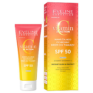 EVELINE Витамин C 3x Action увлажняющий и защитный крем для лица SPF50 30 мл