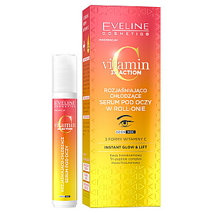 EVELINE Vitaminas C 3x Action Brightening & Cooling Roll-On akių serumas 15 ml