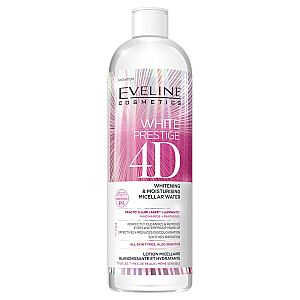 EVELINE White Prestige 4D Whitening & Moisturizing Micellar Water увлажняющая отбеливающая мицеллярная вода 400 мл