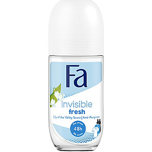 Antiperspirantas FA Invisible Fresh Lily of the Valley 48H, antiperspirantas su minkštimu, 50 ml