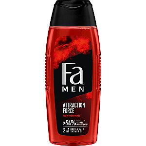 FA Men Attraction Force Shower Gel Dušo želė kūno ir plaukų plovimui vyrams su feromonais 400ml