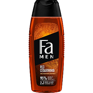 FA Men Body & Hair dušo želė 2in1 Vonios želė vyrams raudonasis kedras 400ml