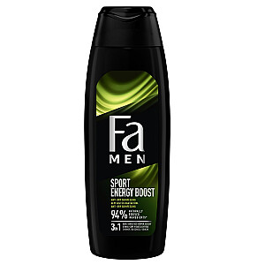 FA Men Xtreme Sports Energy Boost Shower Gel Dušo želė kūno ir plaukų plovimui vyrams 750 ml