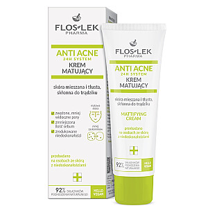 FLOSLEK Anti-Acne 24H System матирующий крем 50мл