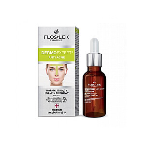 FLOSLEK Dermoexpert Anti-acne normalizuojantis rūgštinis šveitimas nakčiai 30ml