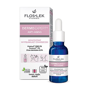 FLOSLEK Pharma Dermo Expert Anti-senėjimo koncentratas, užpildantis raukšles, 30 ml