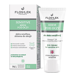 FLOSLEK Pharma Eye Cream For Sensitive Skin paakių kremas jautriai odai 30ml