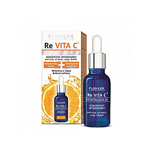 Atkuriamasis vitaminų koncentratas akims, veidui, kaklui ir dekoltė FLOSLEK Revita C 30ml