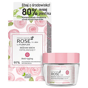 FLOSLEK Rose For Skin naktinis kremas nuo raukšlių su rože 50ml