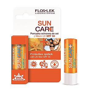Apsauginiai lūpų dažai FLOSLEK Sun Care su SPF30 filtru