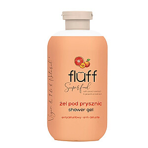 FLUFF anticeliulitinė dušo želė persikų ir greipfrutų 500ml