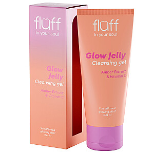 FLUFF In Your Soul Glow Jelly valomasis gelis su gintaro ekstraktu ir vitaminu C 100 ml