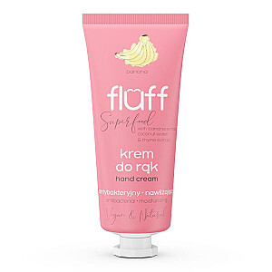 FLUFF Super Food Hand Cream antibakterinis rankų kremas Banana 50ml