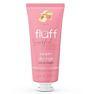 FLUFF Super Food Hand Cream antibakterinis rankų kremas Persikas 50ml