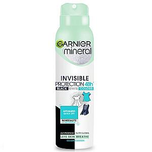 GARNIER Invisible Protection 48H Clean Cotton Moteriškas DEO purškiklis 150 ml