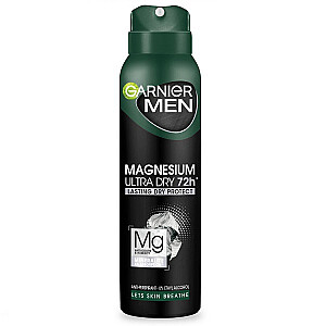 GARNIER Magnesium Ultra Dry 72H Мужской ДЕО-спрей 150 мл