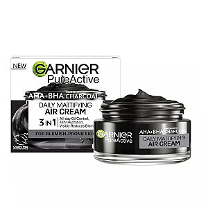 GARNIER Pure Active AHA BHA Charcoal Daily Matifying Air Cream 50 ml