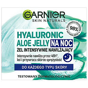 GARNIER Skin Naturals Hyaluronic Aloe Jelly intensyviai drėkinamasis gelis visų tipų odai nakčiai 50 ml