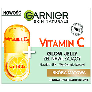 GARNIER Skin Naturals Vitamin C GlowJelly drėkinamasis gelis matinės odos 50 ml